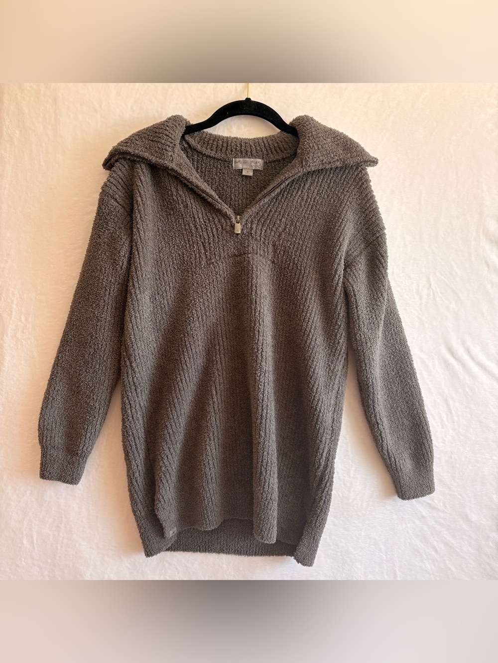 🩶 Barefoot Dreams CozyChic Pullover Sweater – Women’s Small – Gray